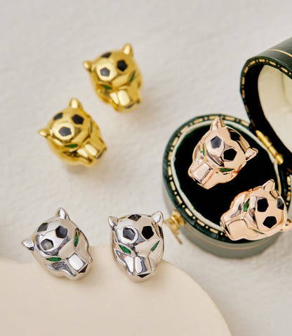 [Eterna Jewels]CHRRTAH-PRINT STUD EARRINGS, THREE COLORS