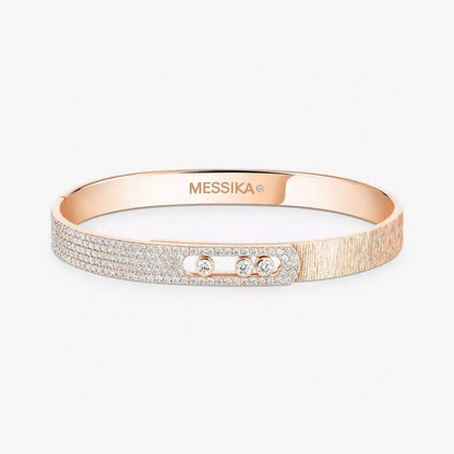 [Eterna Jewels]2026 BRANDNEUES MATTIERTES ARMBAND MIT DIAMANTEN DREI FARBEN