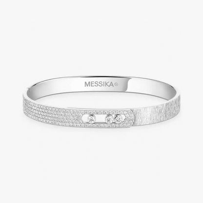 [Eterna Jewels]2026 BRANDNEUES MATTIERTES ARMBAND MIT DIAMANTEN DREI FARBEN