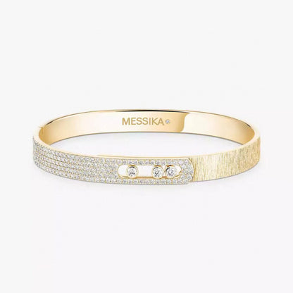 [Eterna Jewels]2026 BRANDNEUES MATTIERTES ARMBAND MIT DIAMANTEN DREI FARBEN