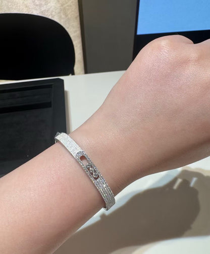 [Eterna Jewels]2026 BRANDNEUES MATTIERTES ARMBAND MIT DIAMANTEN DREI FARBEN