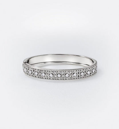 [Eterna Jewels]2026 WOVEN-PATTERN BRACELET SET WITH FULL DIAMOND INLAY THREE-COLORS