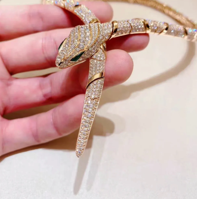 [Eterna Jewels]HAUTE COUTURE GOLD SERPENTI-HALSKETTE
