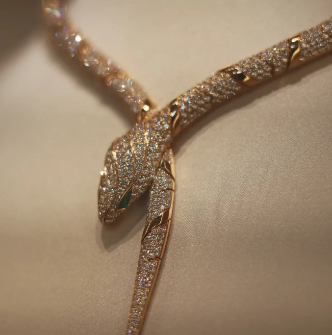[Eterna Jewels]HAUTE COUTURE GOLD SERPENTI-HALSKETTE