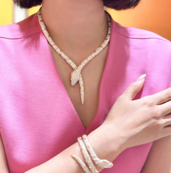 [Eterna Jewels]HAUTE COUTURE GOLD SERPENTI-HALSKETTE