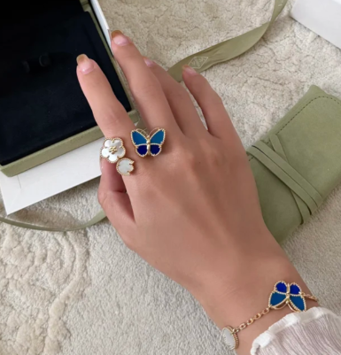 [Eterna Jewels]2026 NEUER ZWILLINGS-SCHMETTERLINGS-GLÜCKSRING