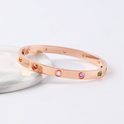 [Eterna Jewels] 2026 NEUES 6.1MM FARBIGES EDELSTEINARMBAND