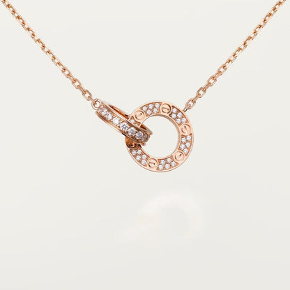 [Eterna Jewels]LOVE  FULL DIAMOND PENDANT NECKLACE
