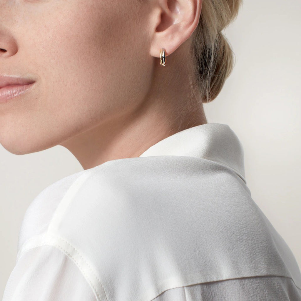 [Eterna Jewels]TRINITY ON DIAMOND MINI EARRINGS