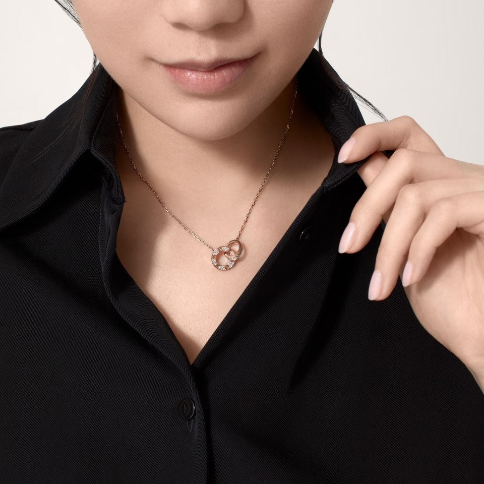 [Eterna Jewels]LOVE  FULL DIAMOND PENDANT NECKLACE