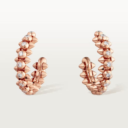 [Eterna Jewels]CLASH FULL DIAMOND MEDIUM EARRINGS
