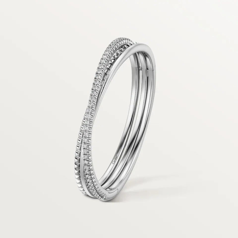 [Eterna Jewels]ETINCELLE HALF-PAVED DIAMOND BRACELET