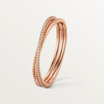 [Eterna Jewels]ETINCELLE HALF-PAVED DIAMOND BRACELET
