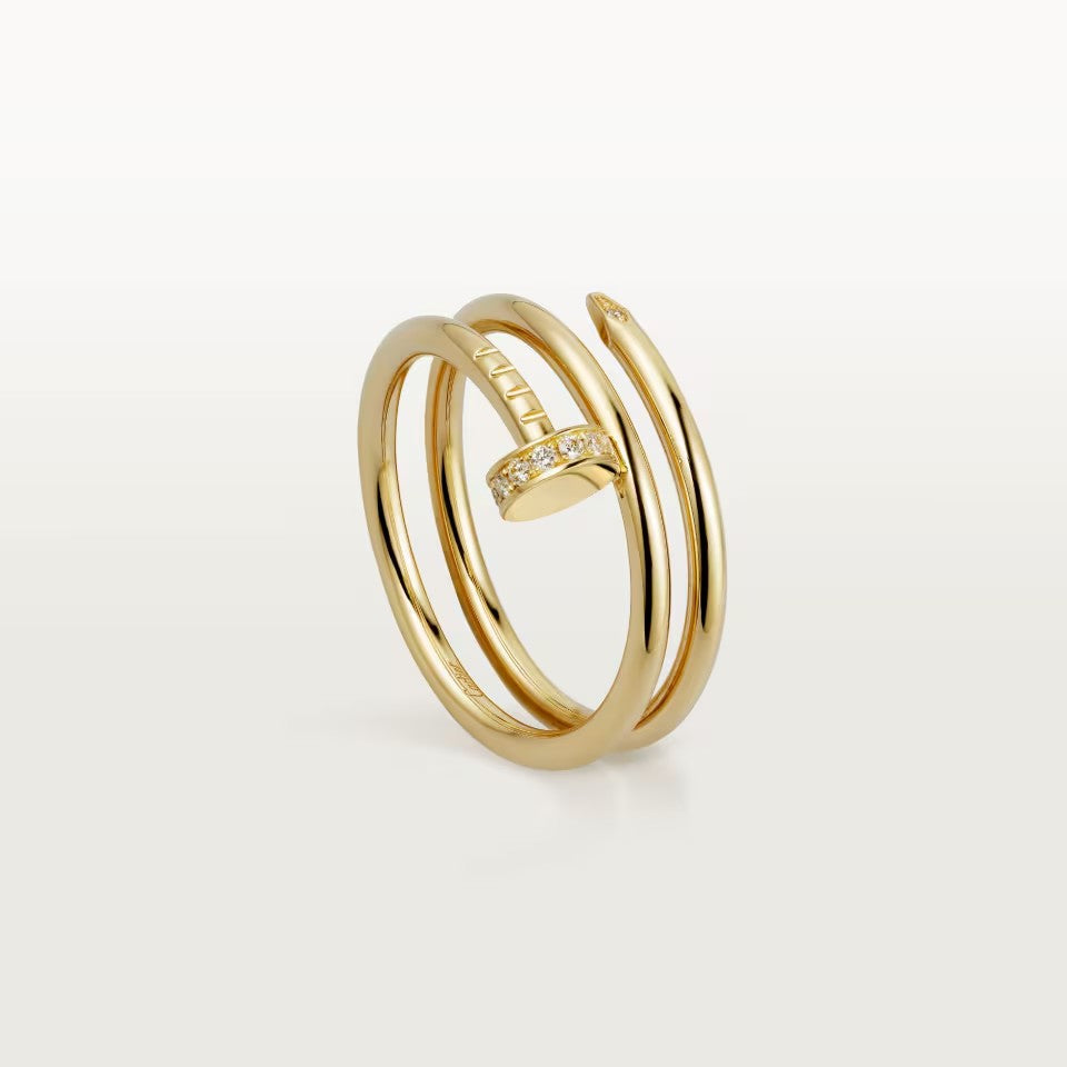 [Eterna Jewels]JUSTE RING 4.8MM HALF DIAMOND
