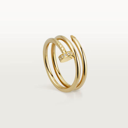 [Eterna Jewels]JUSTE RING 4.8MM HALF DIAMOND