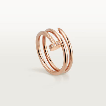[Eterna Jewels]JUSTE RING 4.8MM HALF DIAMOND