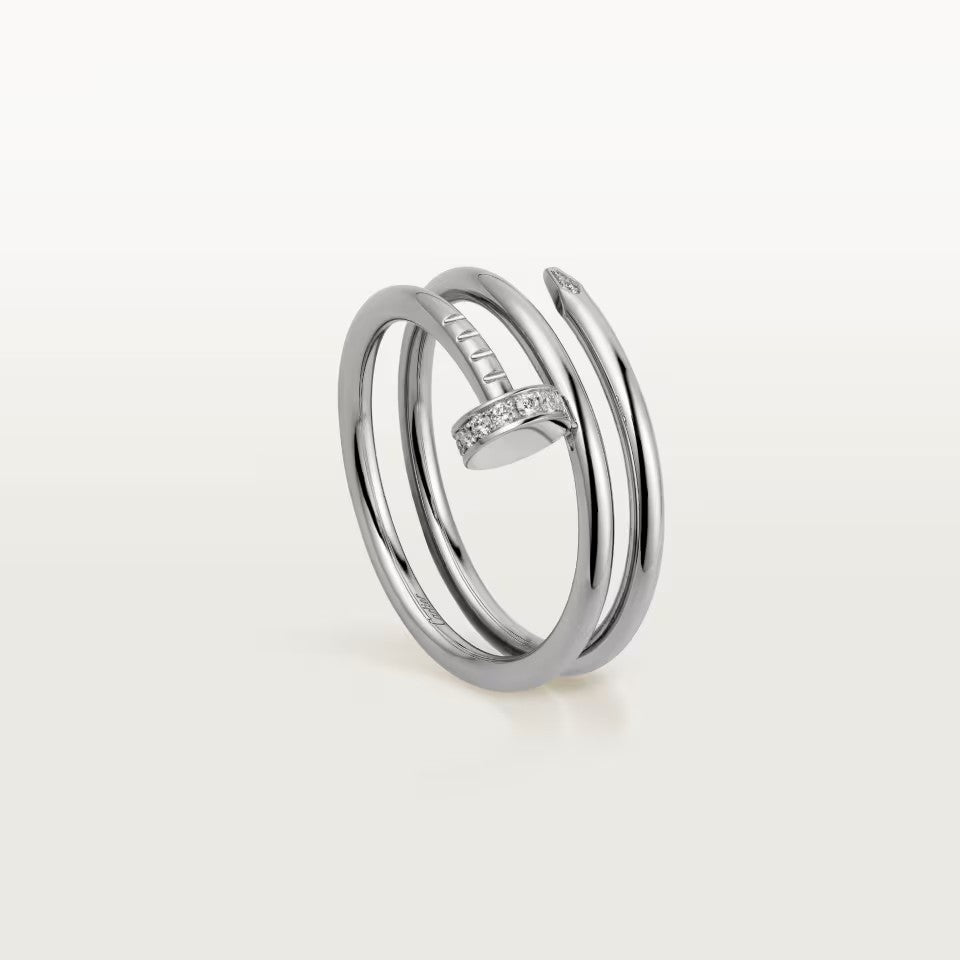 [Eterna Jewels]JUSTE RING 4.8MM HALF DIAMOND