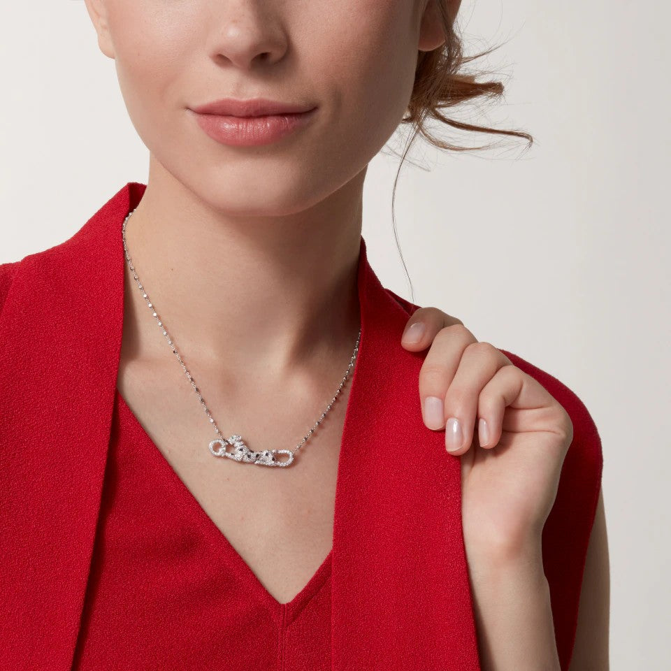 [Eterna Jewels]PANTHERE PAVED DIAMOND NECKLACE