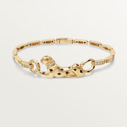 [Eterna Jewels]PANTHERE HALF DIAMOND ON CHAIN BRACELET