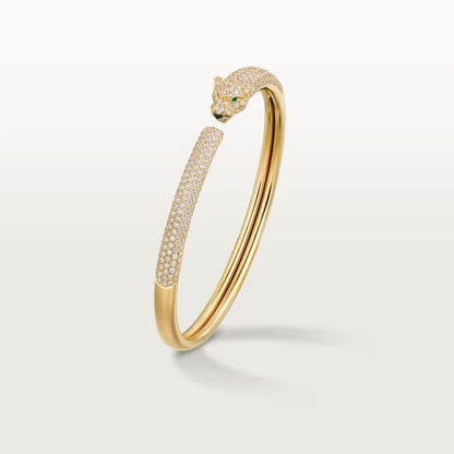[Eterna Jewels]PANTHERE FULL DIAMOND OPEN BRACELET