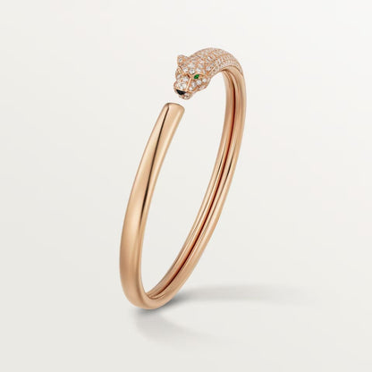 [Eterna Jewels]PANTHERE HALF DIAMOND OPEN BRACELET