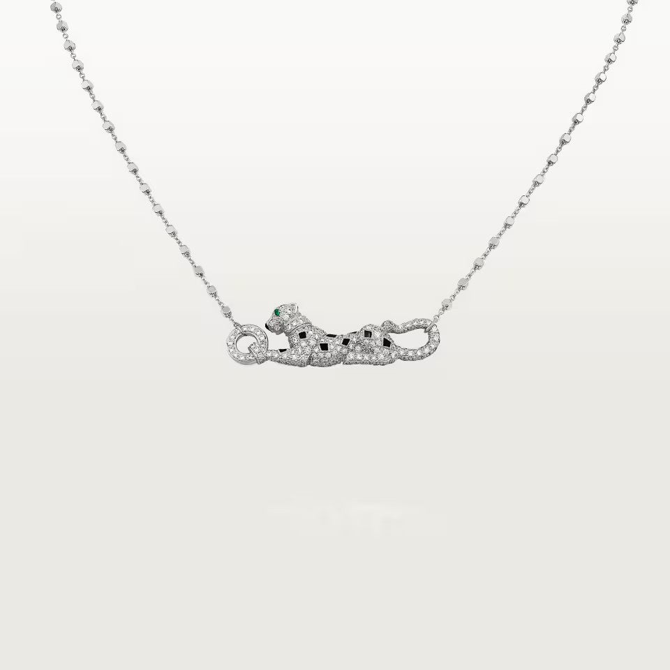 [Eterna Jewels]PANTHERE PAVED DIAMOND NECKLACE