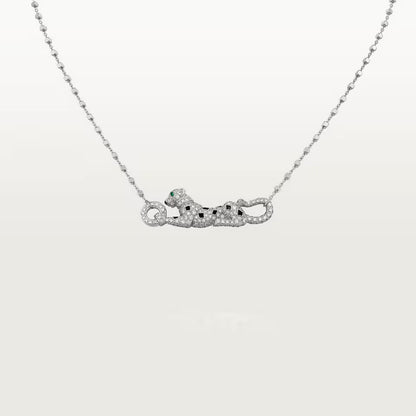 [Eterna Jewels]PANTHERE PAVED DIAMOND NECKLACE
