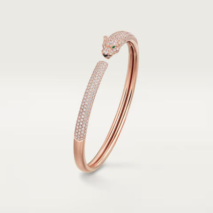 [Eterna Jewels]PANTHERE FULL DIAMOND OPEN BRACELET
