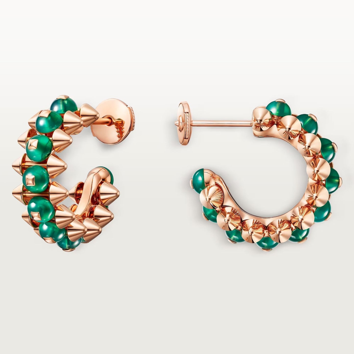 [Eterna Jewels]CLASH 7.9MM AGATE CHALCEDONY EARRINGS