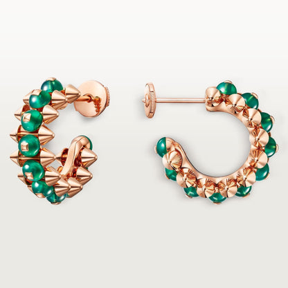 [Eterna Jewels]CLASH 7.9MM AGATE CHALCEDONY EARRINGS