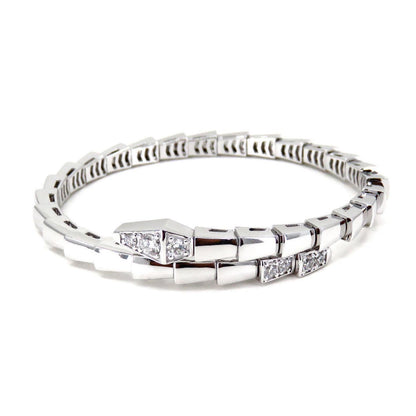 [Eterna Jewels]SCHLANGEN-ARMBAND DIAMANTEN SILBER