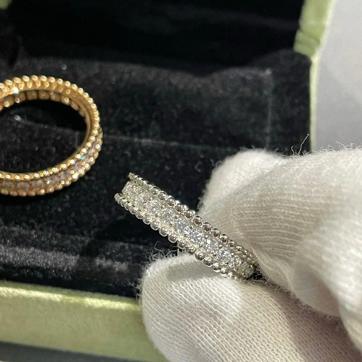 [Eterna Jewels]PERLEE DIAMANT ROSÉGOLD RING