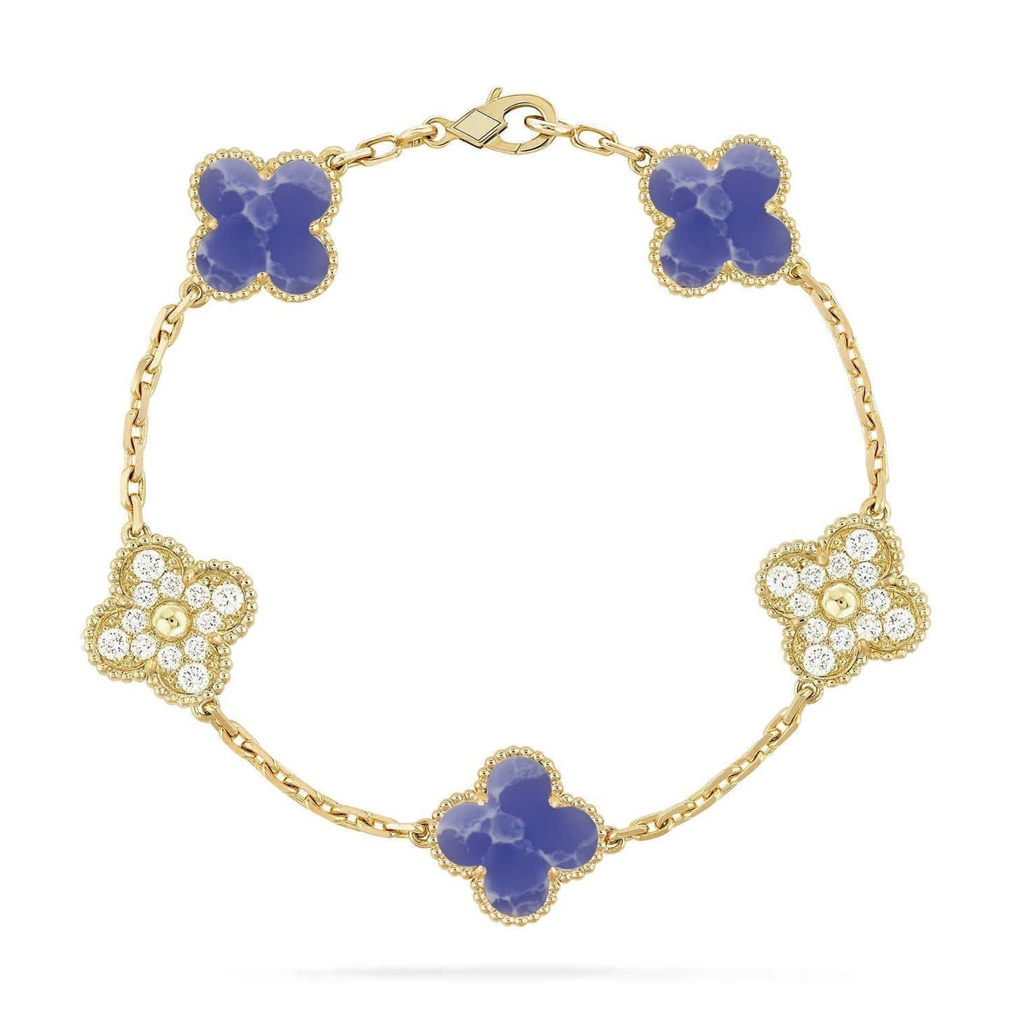 [Eterna Jewels]KLEEBRETT 5 MOTIV BLAUE ADERN ARMBAND-KOLLEKTION