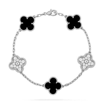 [Eterna Jewels] CLOVER 5 MOTIF ONYX-ARMBANDKOLLEKTION