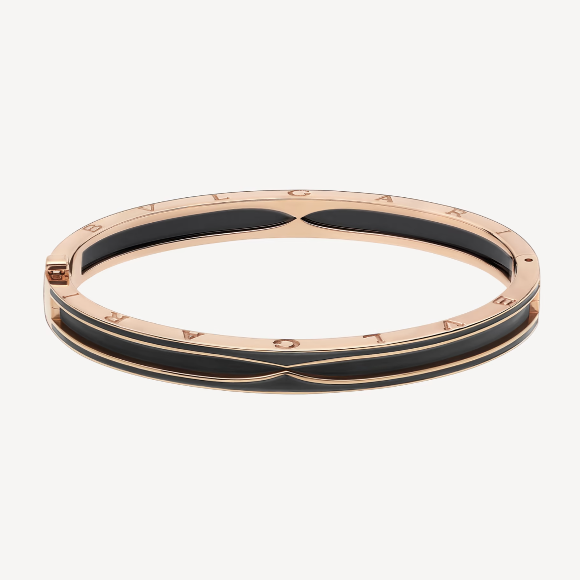 [Eterna Jewels]ZERO 1 ROSÉGOLD MIT MATTSCHWARZEM KERAMIKARMBAND