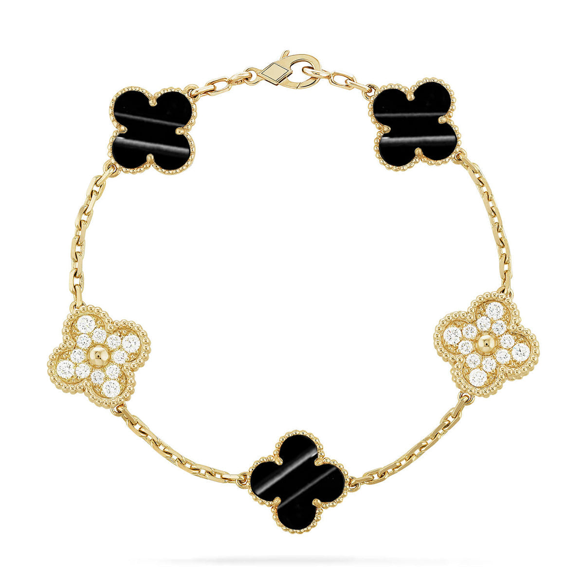 [Eterna Jewels] CLOVER 5 MOTIF PULSAR STONE BRACELET KOLLEKTION