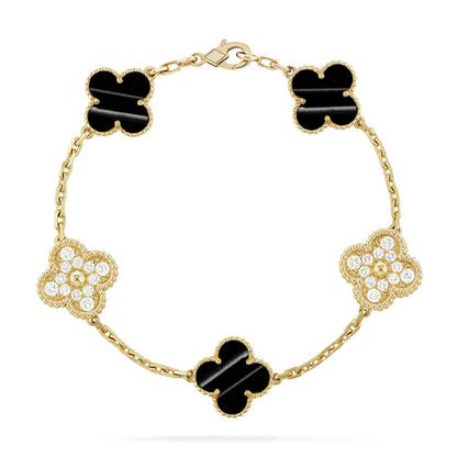 [Eterna Jewels] CLOVER 5 MOTIF PULSAR STONE BRACELET KOLLEKTION