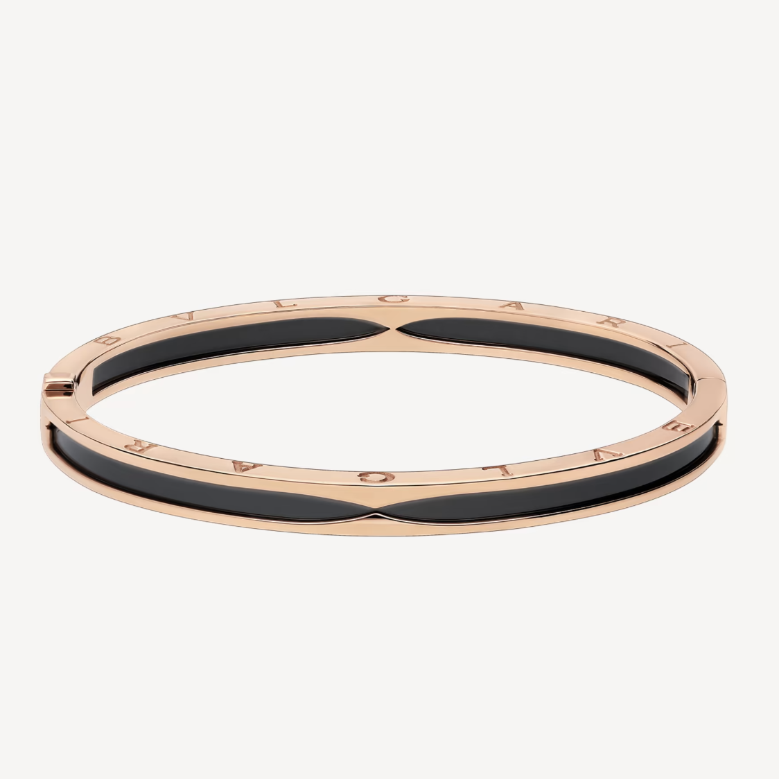 [Eterna Jewels]ZERO 1 ROSÉGOLD MIT SCHWARZEM KERAMIKARMBAND