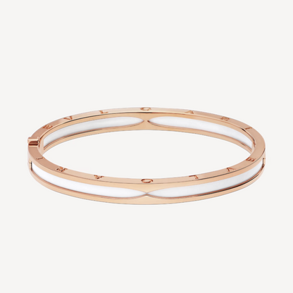 [Eterna Jewels] ZERO 1 ROSÉGOLD MIT WEISSEM KERAMIKARMBAND