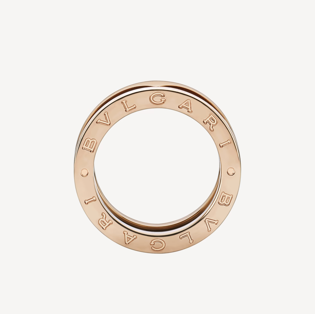 [Eterna Jewels]ZERO 1 TWO-BAND SCHLEIFEN UND SCHWARZER KERAMIK ROSÉGOLD RING