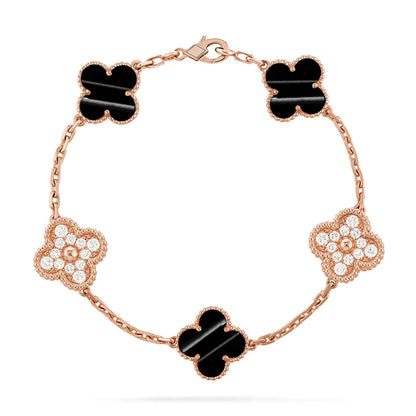 [Eterna Jewels] CLOVER 5 MOTIF PULSAR STONE BRACELET KOLLEKTION