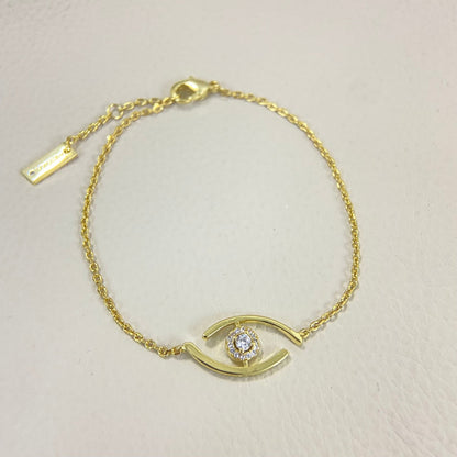 [Eterna Jewels]Armband mit Pave-Diamanten Lucky Eye