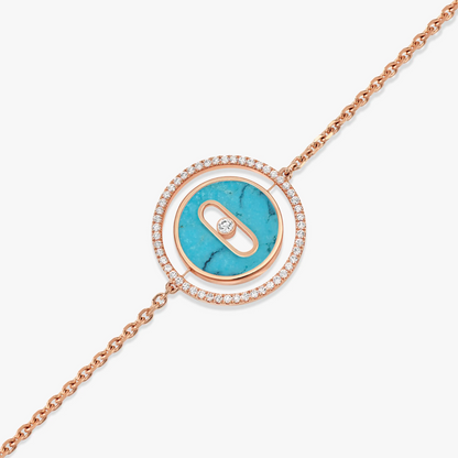 [Eterna Juwelen]LUCKY MOVE TÜRKIS ROSÉGOLD DIAMANTARMBAND