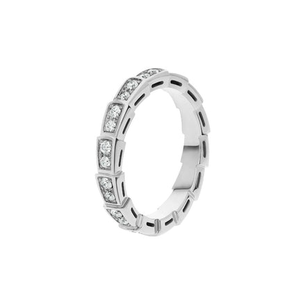 [Eterna Jewels]SERPENTI RING SILBER DIAMANT PFLASTERUNG 3MM