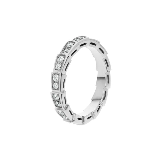 [Eterna Jewels]SERPENTI RING SILBER DIAMANT PFLASTERUNG 3MM