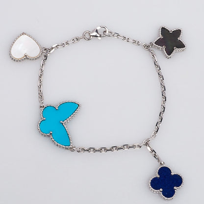 [Eterna Jewels]LUCKY SPRING SILVER ARMREIF 4 MOTIVE