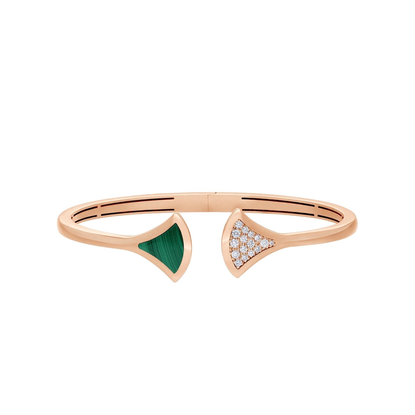 [Eterna Jewels]DREAM BRACELET OFFENER MALACHIT ROSÉGOLD