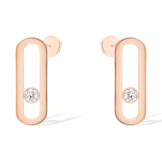 [Eterna Jewels]MOVE UNO SMALL 1 DIAMOND OHRRINGE