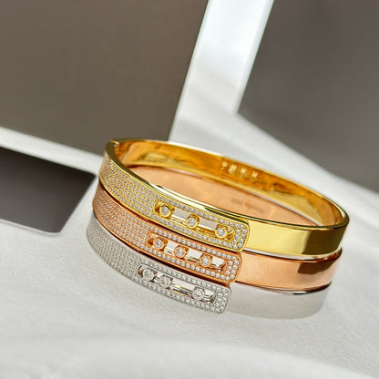 [Eterna Jewels]Noa Roségold-Armreif mit Diamant-Pavé