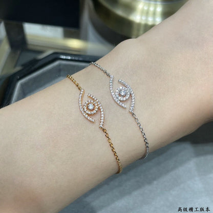 [Eterna Jewels]Armband mit Pave-Diamanten Lucky Eye